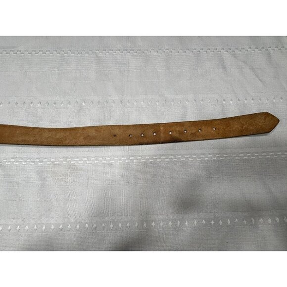 Handcrafted Leather Belt Men's Engraved Eagle Mountain Design Intricate Western - Picture 6 of 8